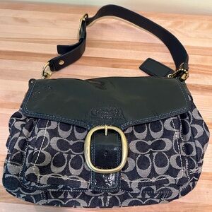 Black Coach buckle purse